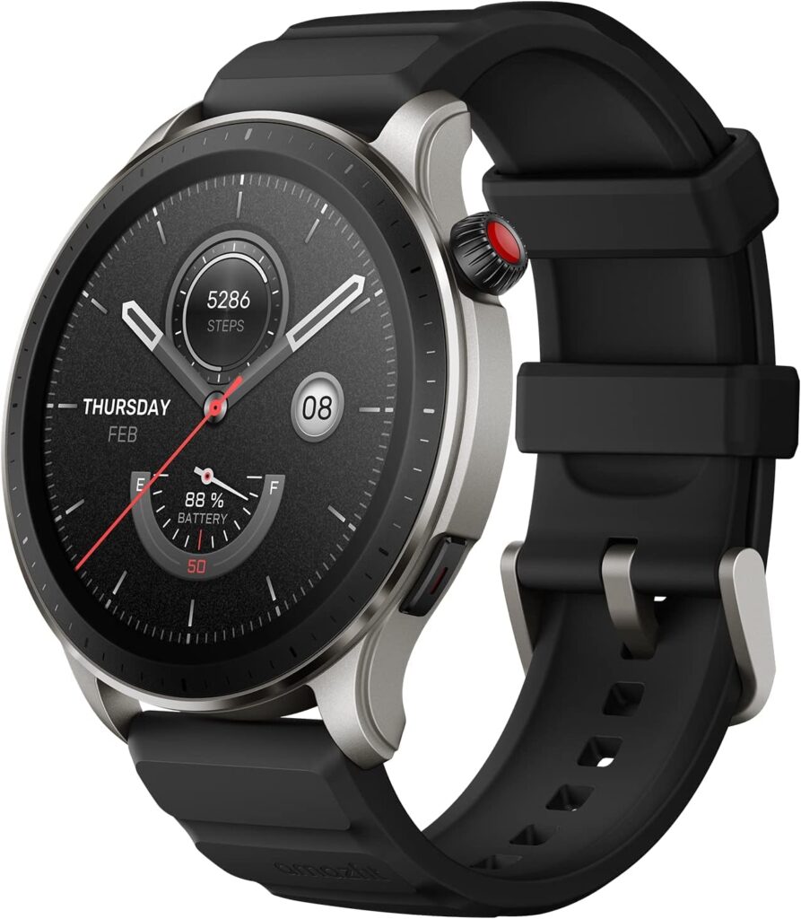 a close up of a GTR 4 watch