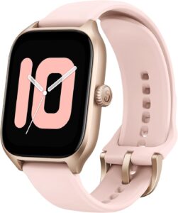 a Amazfit GTS 4 in rosa