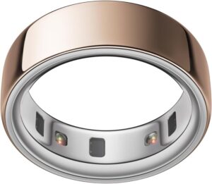 a Oura Ring Gen 4 with rose gold colour