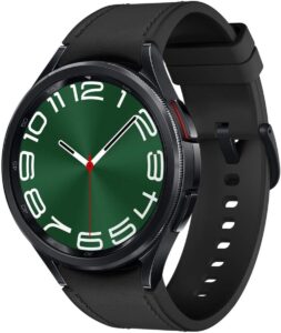 a Samsung Galaxy watch 6 in black