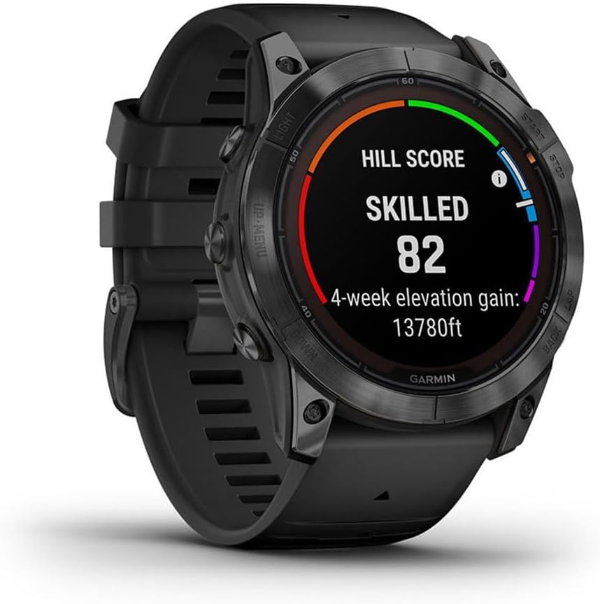 a Garmin Fenix 7X smartwatch