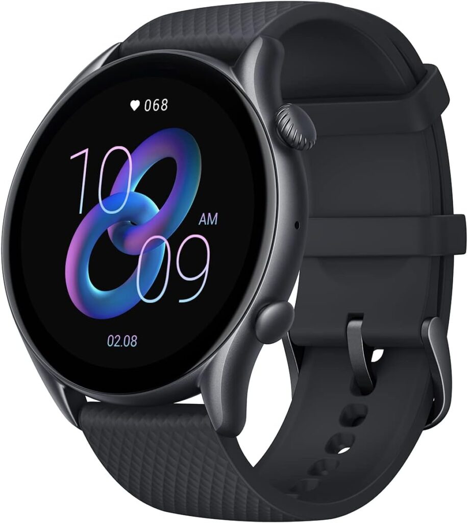 a front photo of Amazfit GTR 3 Pro
